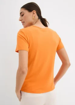 New Camiseta de viscosa fluida Mujer Básicos|Camisetas