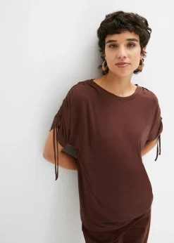 New Camiseta de viscosa fluida Mujer Camisetas