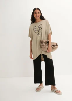 Clearance Camiseta de viscosa fluida Mujer Camisetas