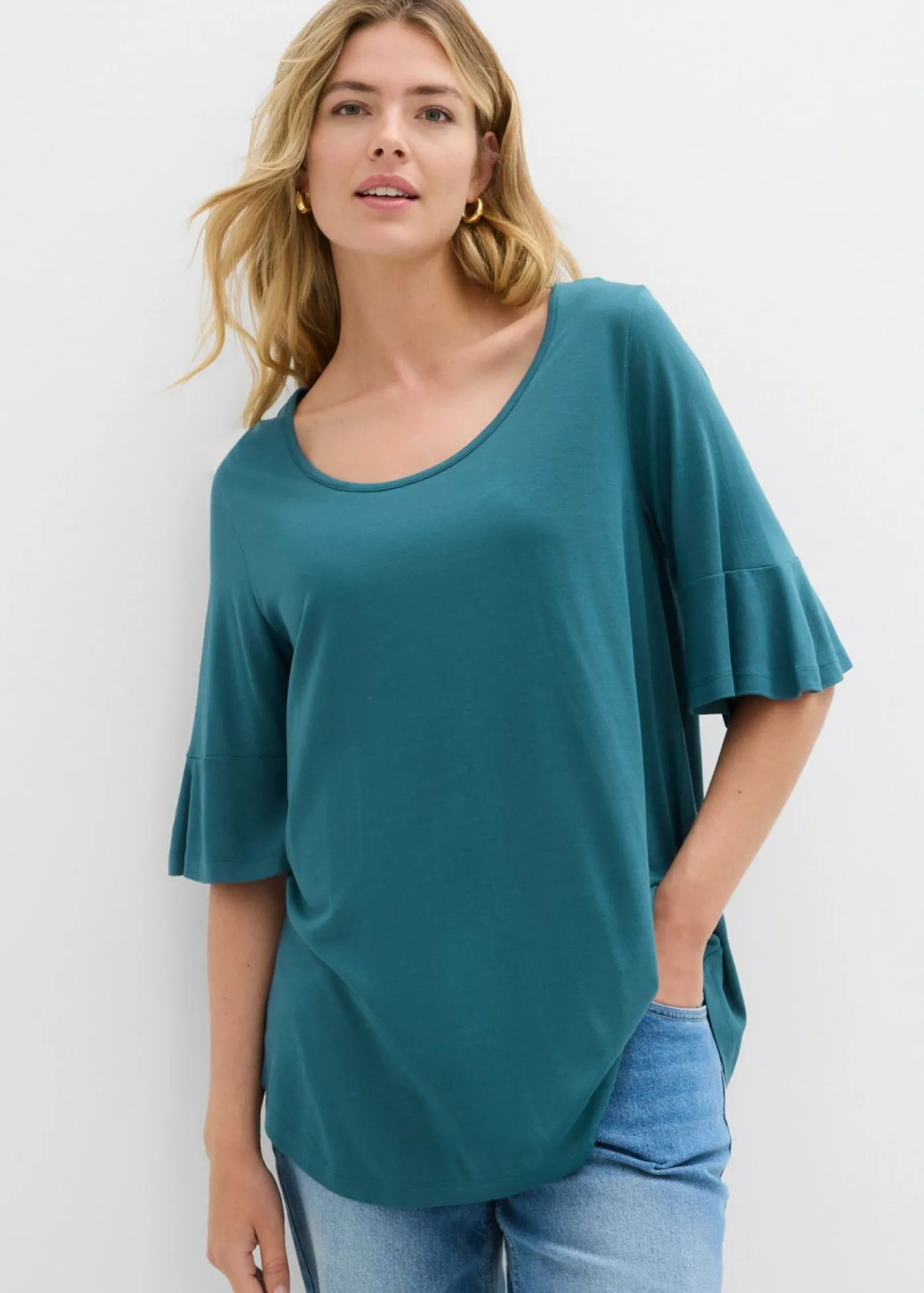 Camiseta de viscosa suave Mujer Camisetas