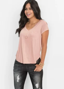 Hot Camiseta de viscosa suave Mujer Básicos|Camisetas