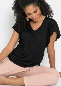 Online Camiseta de viscosa suave Mujer Camisetas|Novedades