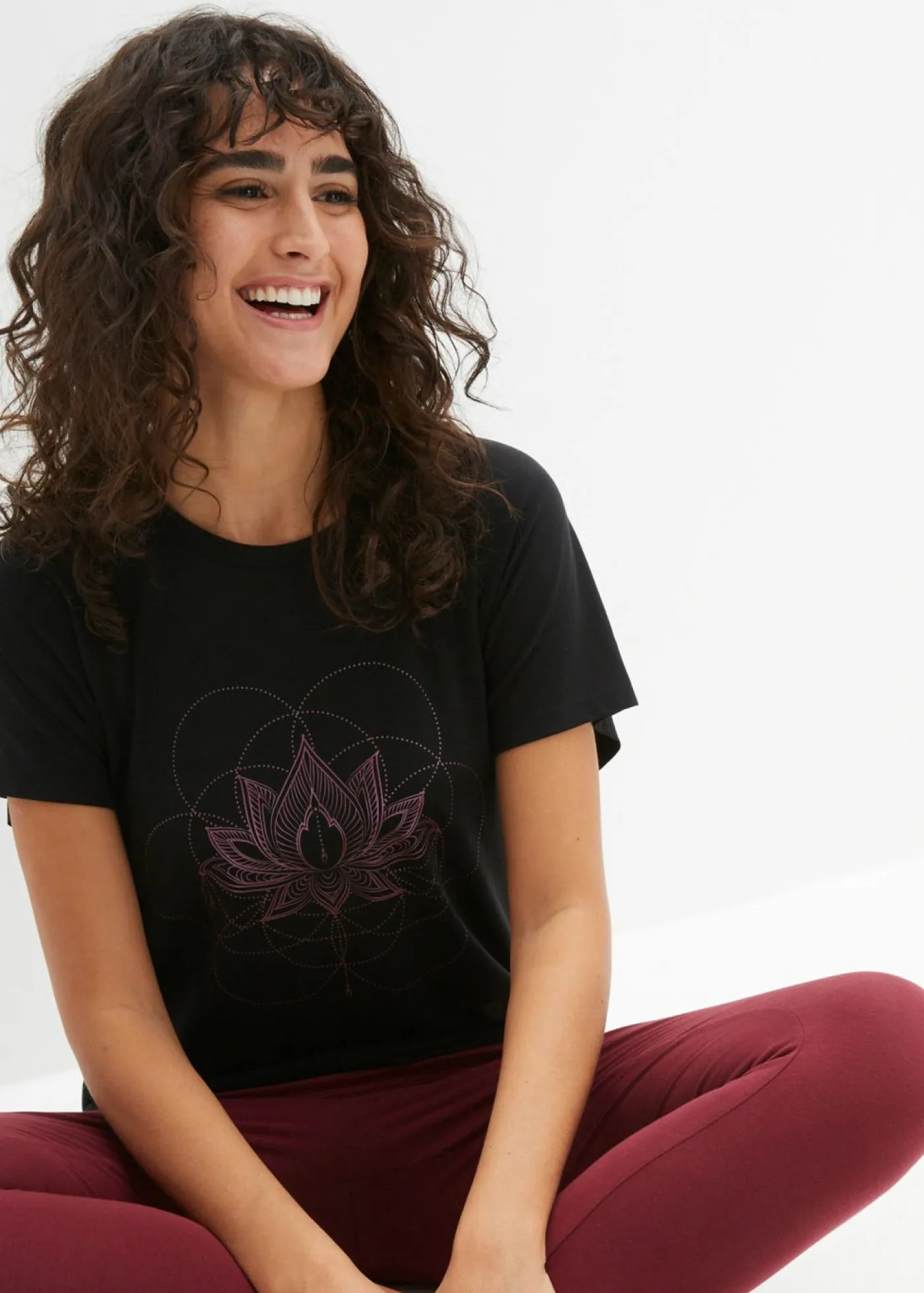 New Camiseta deportiva con corte holgado Mujer Ropa Deportiva|Camisetas