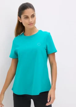 Hot Camiseta deportiva de algodón resistente Mujer Ropa Deportiva|Camisetas