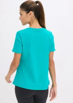 Hot Camiseta deportiva de algodón resistente Mujer Ropa Deportiva|Camisetas