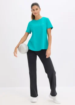 Hot Camiseta deportiva de algodón resistente Mujer Ropa Deportiva|Camisetas