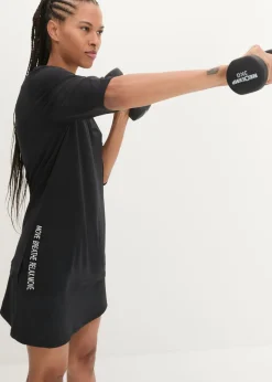 Clearance Camiseta deportiva larga con abertura y material de secado rápido Mujer Ropa Deportiva|Camisetas