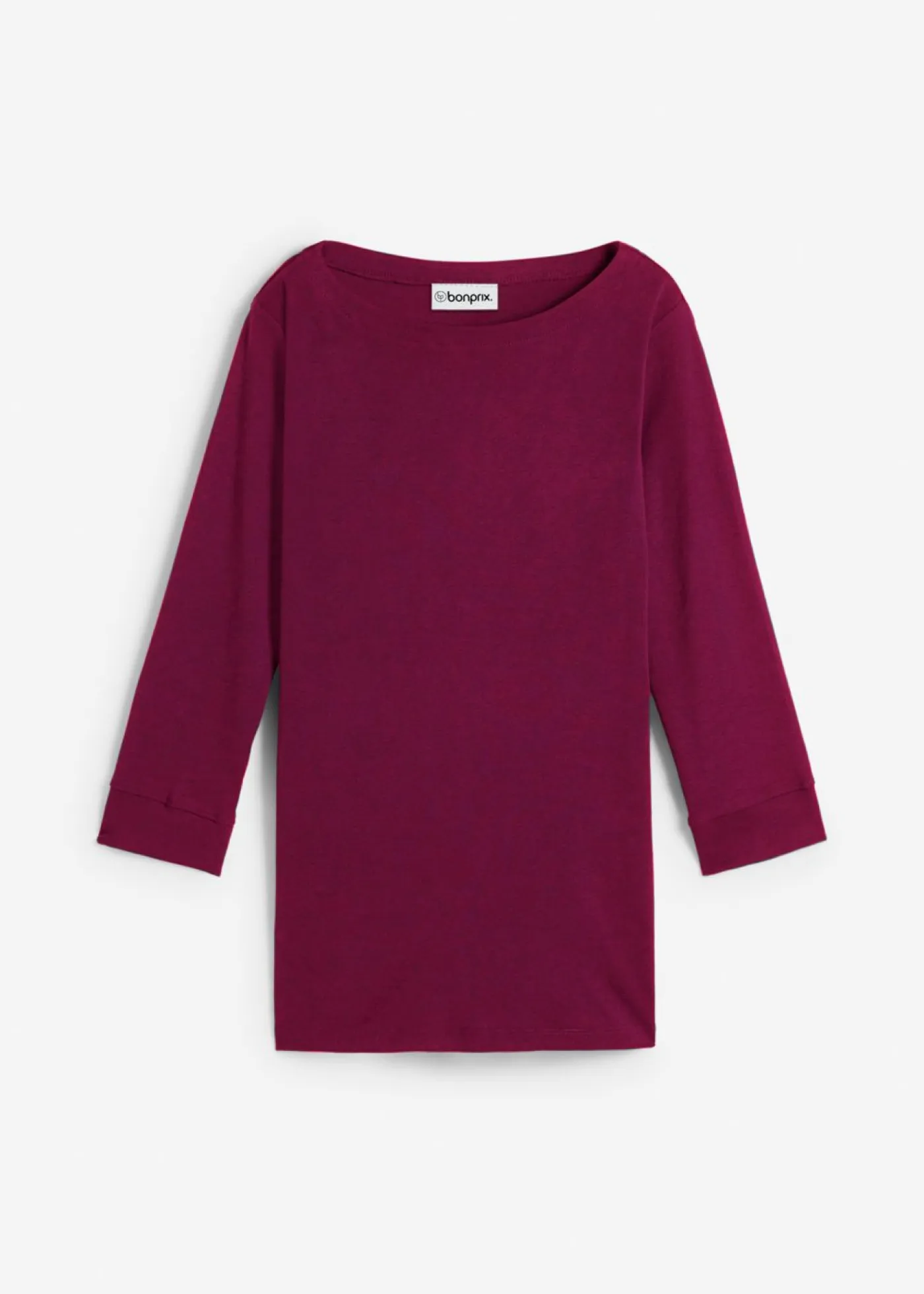 Clearance Camiseta elástica con escote en forma de U Mujer Básicos|Camisetas