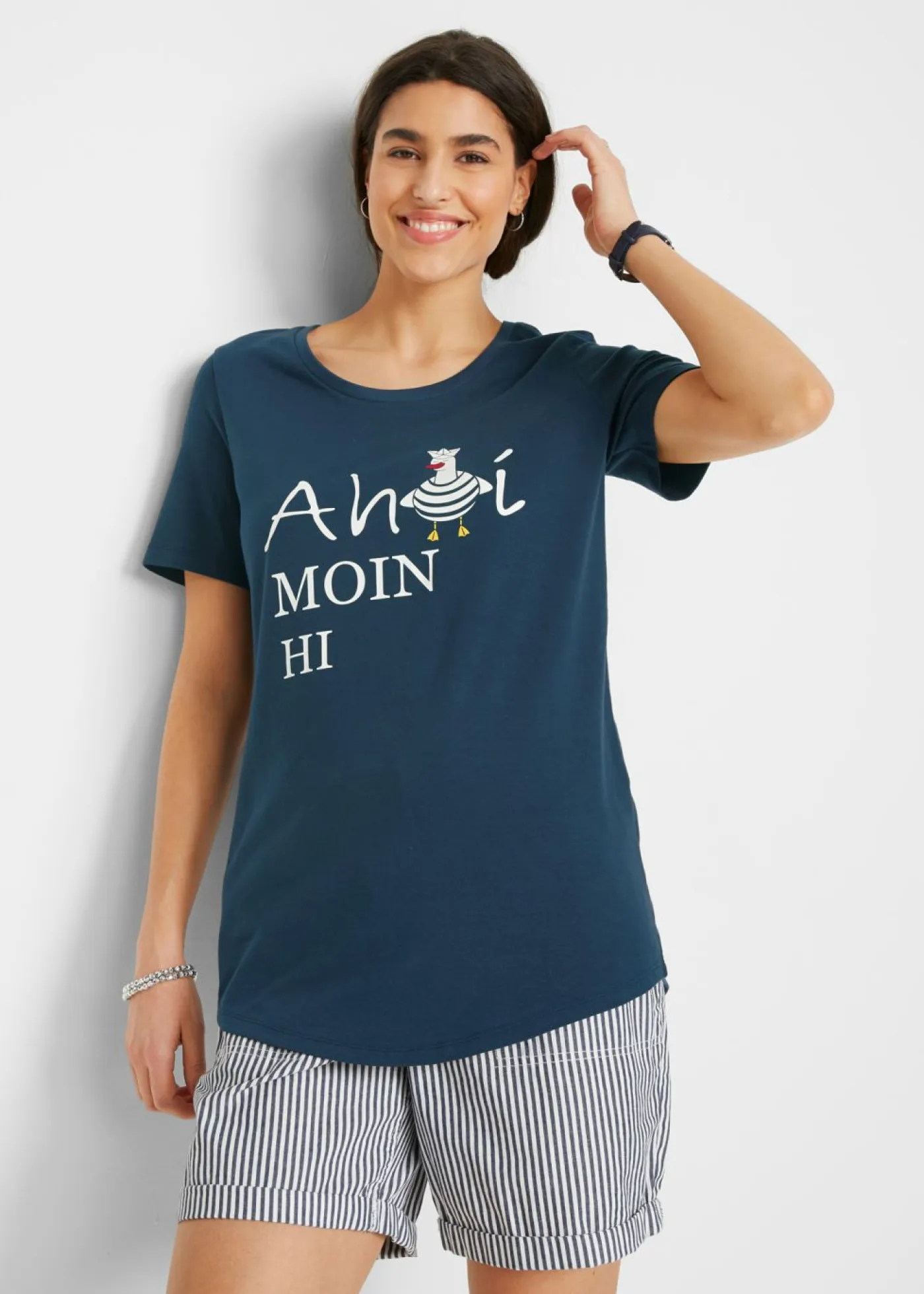 Clearance Camiseta en mezcla de algodón Mujer Camisetas