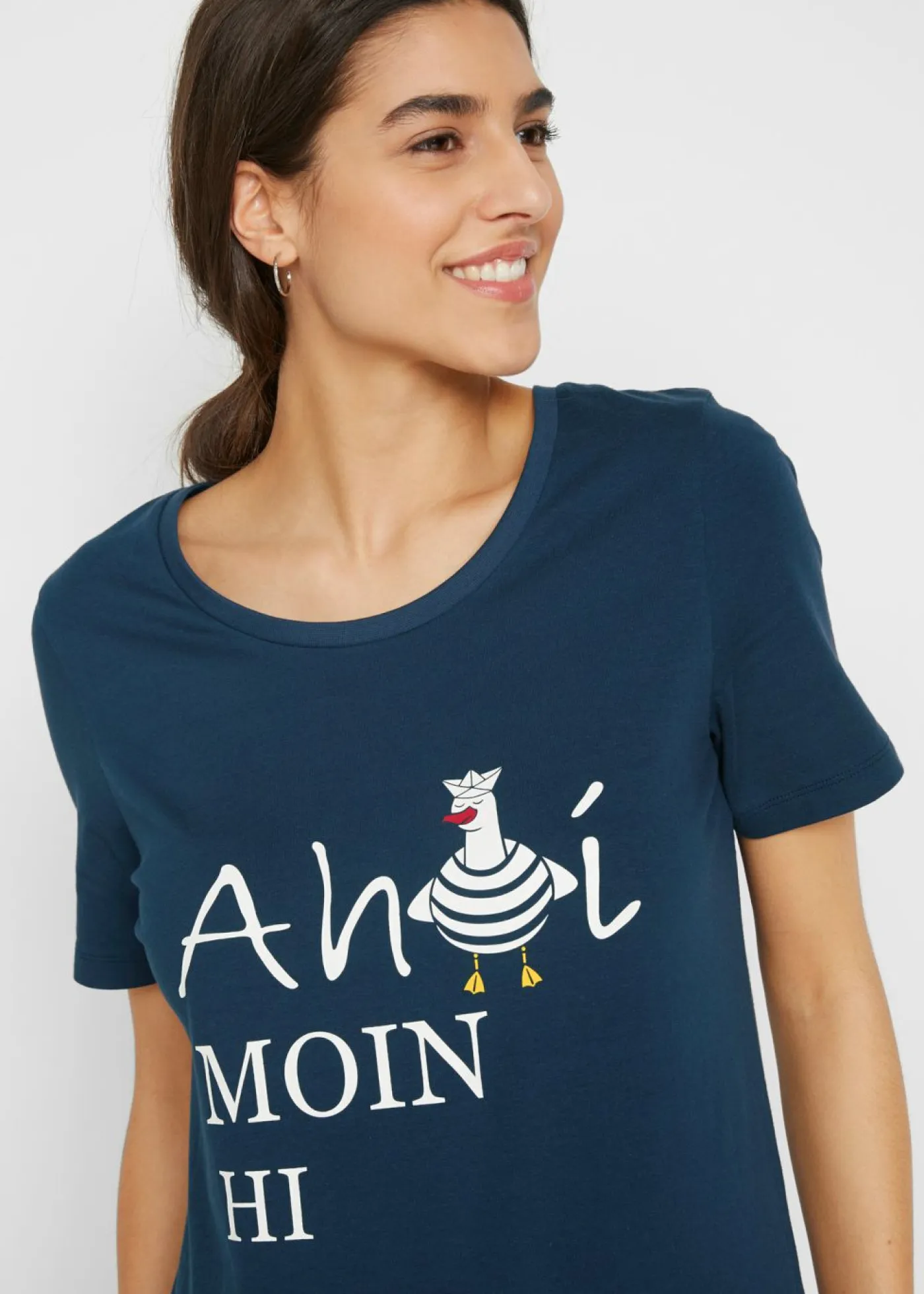 Clearance Camiseta en mezcla de algodón Mujer Camisetas