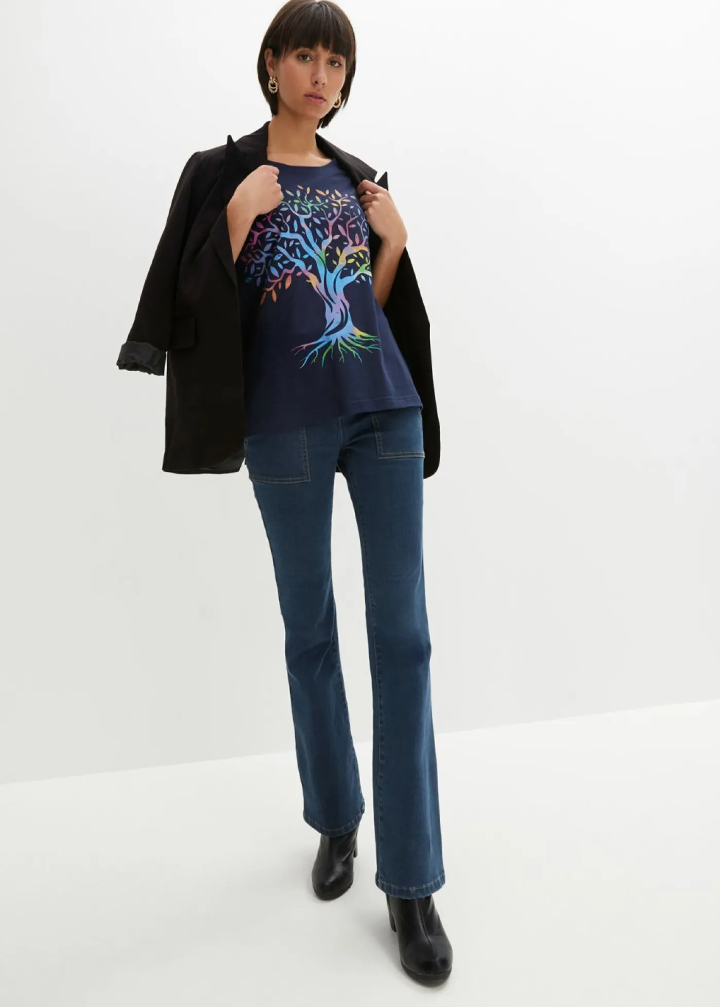 Best Camiseta estampada de algodón orgánico Mujer Camisetas
