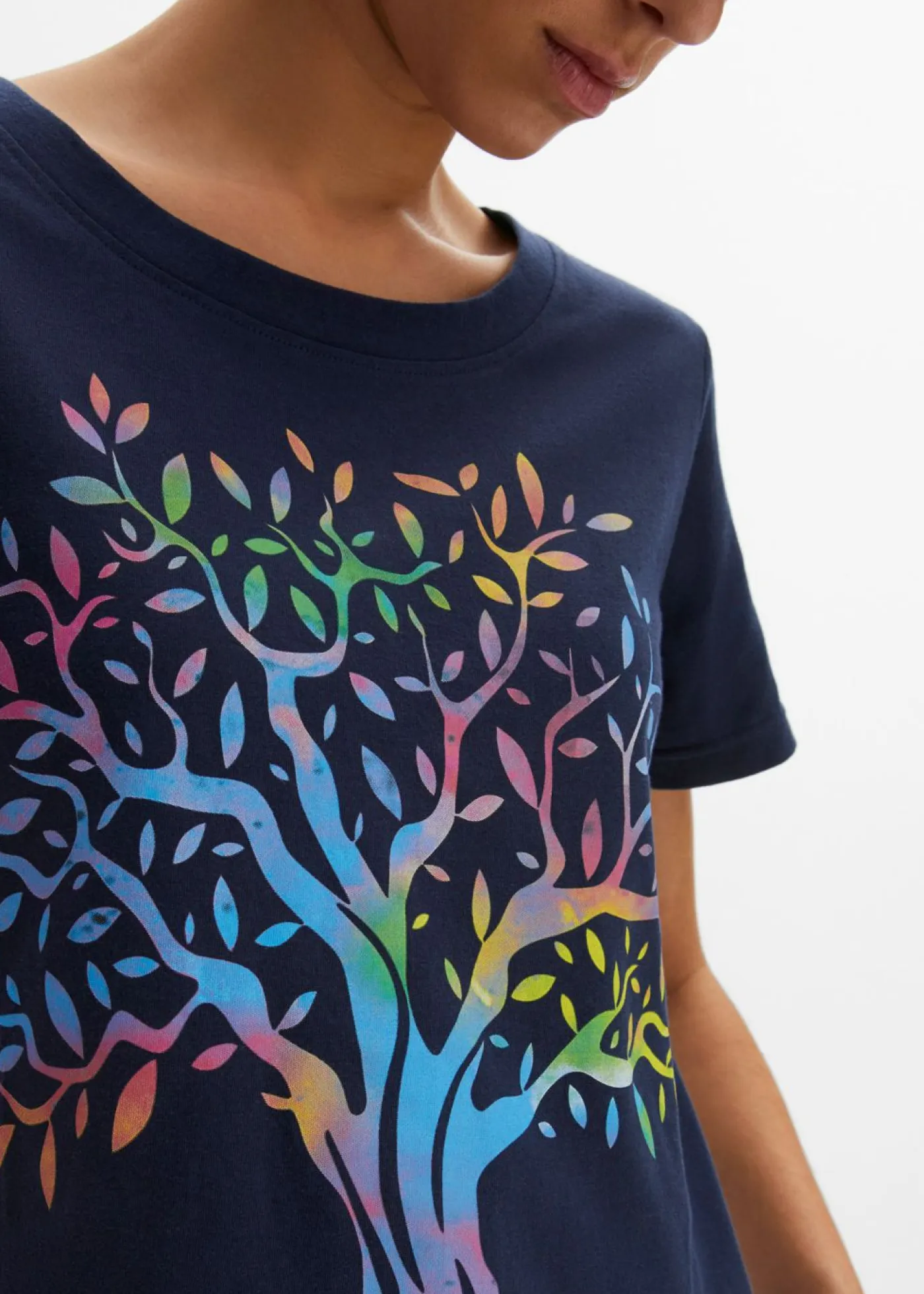 Best Camiseta estampada de algodón orgánico Mujer Camisetas
