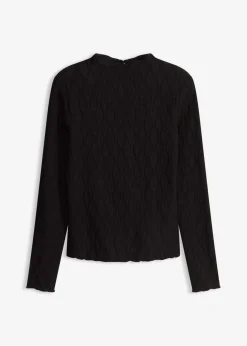Sale Camiseta estructurada de manga larga Mujer Camisetas