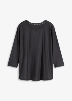 Camiseta funcional suave con mangas 3/4 y material de secado rápido Mujer Ropa Deportiva|Camisetas