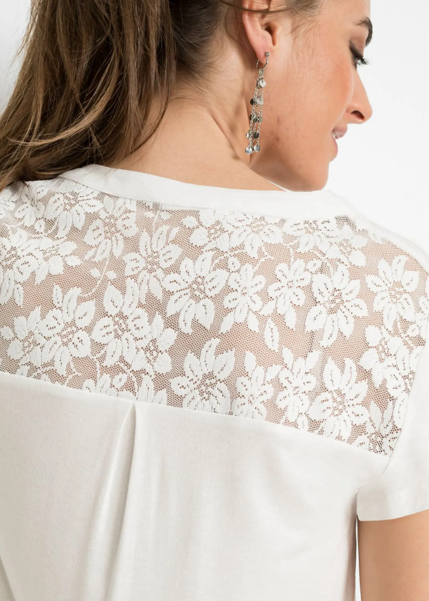Camiseta henley de mezcla de viscosa Mujer Camisetas