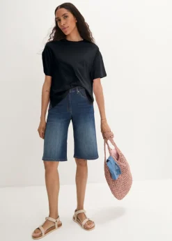 Sale Camiseta holgada con estampado Mujer Básicos|Camisetas