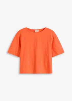 Hot Camiseta holgada de algodón orgánico puro Mujer Camisetas