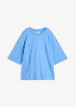 Clearance Camiseta holgada de algodón orgánico puro Mujer Camisetas