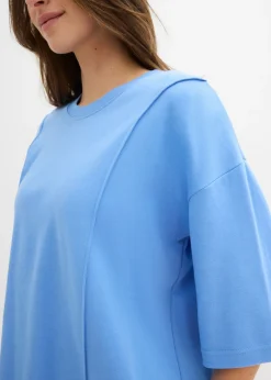 Clearance Camiseta holgada de algodón orgánico puro Mujer Camisetas