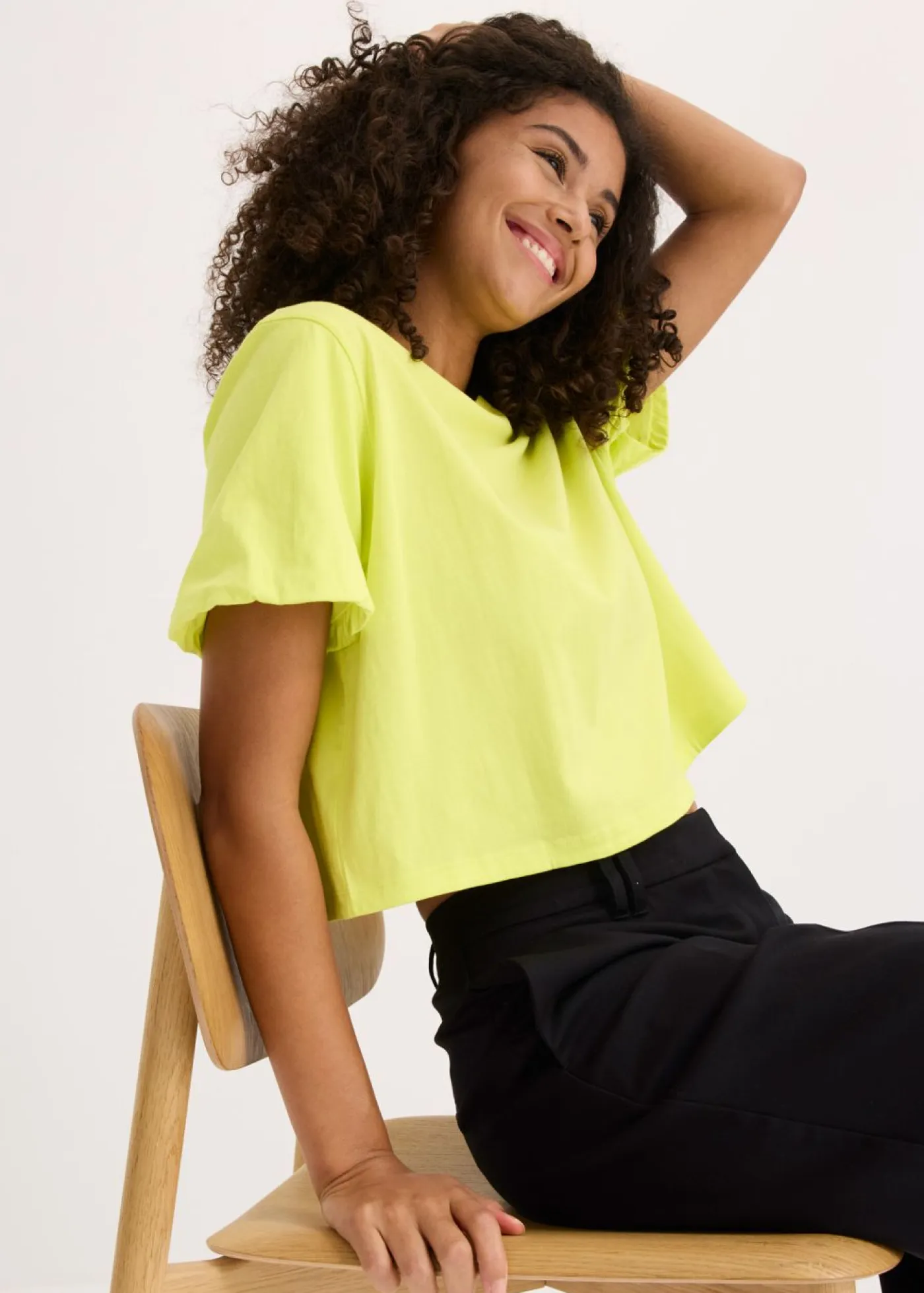Discount Camiseta holgada de algodón orgánico puro Mujer Camisetas