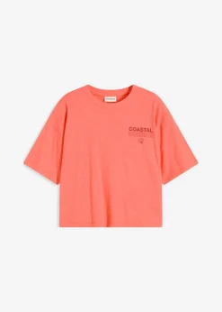 Hot Camiseta holgada de algodón orgánico puro Mujer Camisetas