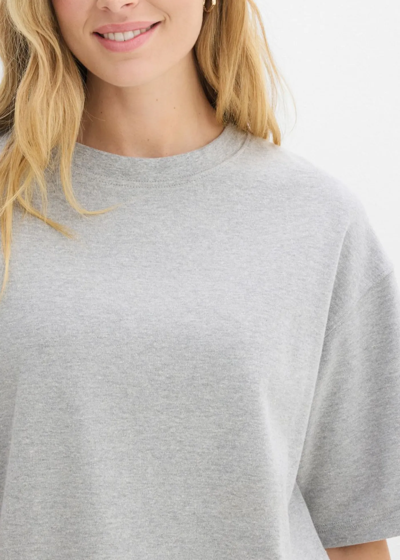 Sale Camiseta holgada de algodón orgánico puro y pesado Mujer Básicos|Camisetas