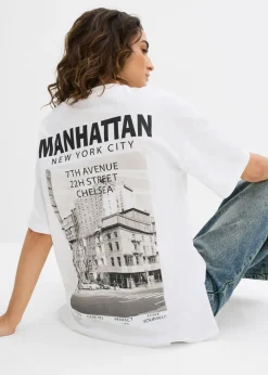 Sale Camiseta holgada de algodón orgánico puro Mujer Camisetas