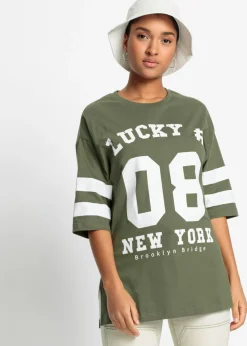 Camiseta holgada de algodón orgánico puro Mujer Camisetas