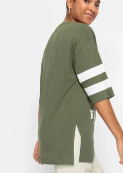 Camiseta holgada de algodón orgánico puro Mujer Camisetas