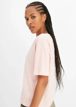 Camiseta holgada de algodón orgánico puro Mujer Camisetas
