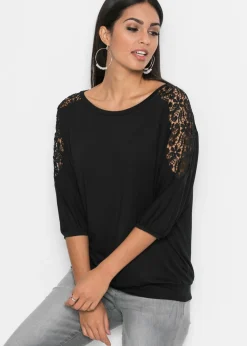 Outlet Camiseta holgada de mezcla de viscosa Mujer Camisetas