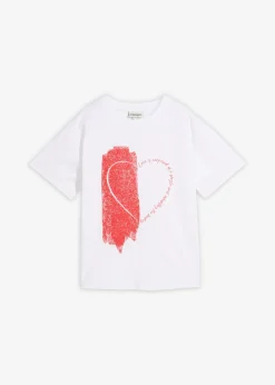 Discount Camiseta holgada de mezcla de algodón orgánico elástico Mujer Camisetas