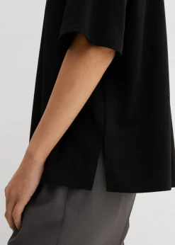 New Camiseta holgada de mezcla de algodón Mujer Esenciales|Camisetas