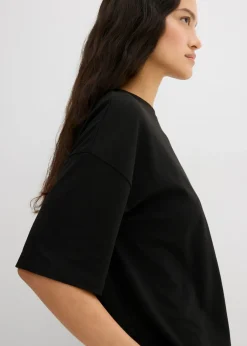 New Camiseta holgada de mezcla de algodón Mujer Esenciales|Camisetas