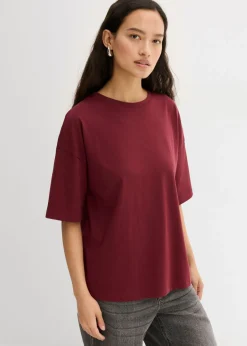 Discount Camiseta holgada de mezcla de algodón Mujer Esenciales|Camisetas