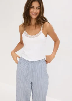 Discount Camiseta interior de algodón orgánico y encaje (2 unidades) Mujer Ropa Interior De Algodón