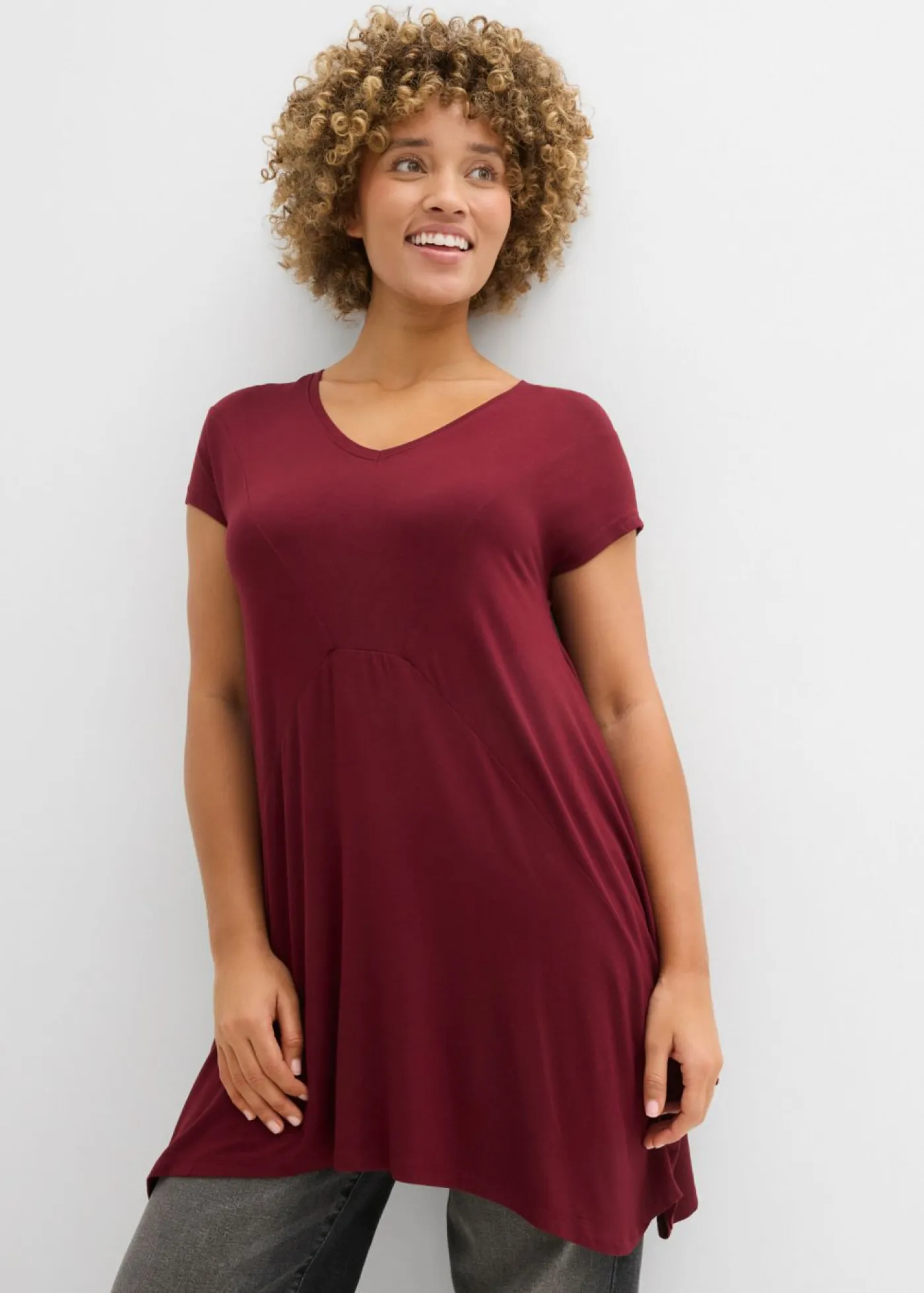 Camiseta larga Mujer Camisetas|Novedades
