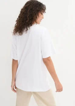 Best Camiseta larga ancha con cuello en V, manga corta (5 unidades) Mujer Básicos|Camisetas