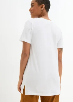 Sale Camiseta larga con escote en V (2 unidades) Mujer Básicos|Camisetas