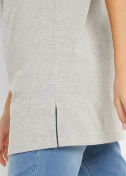 Sale Camiseta larga con escote en V (2 unidades) Mujer Básicos|Camisetas