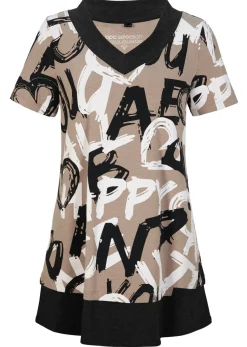 Outlet Camiseta larga con manga corta Mujer Camisetas
