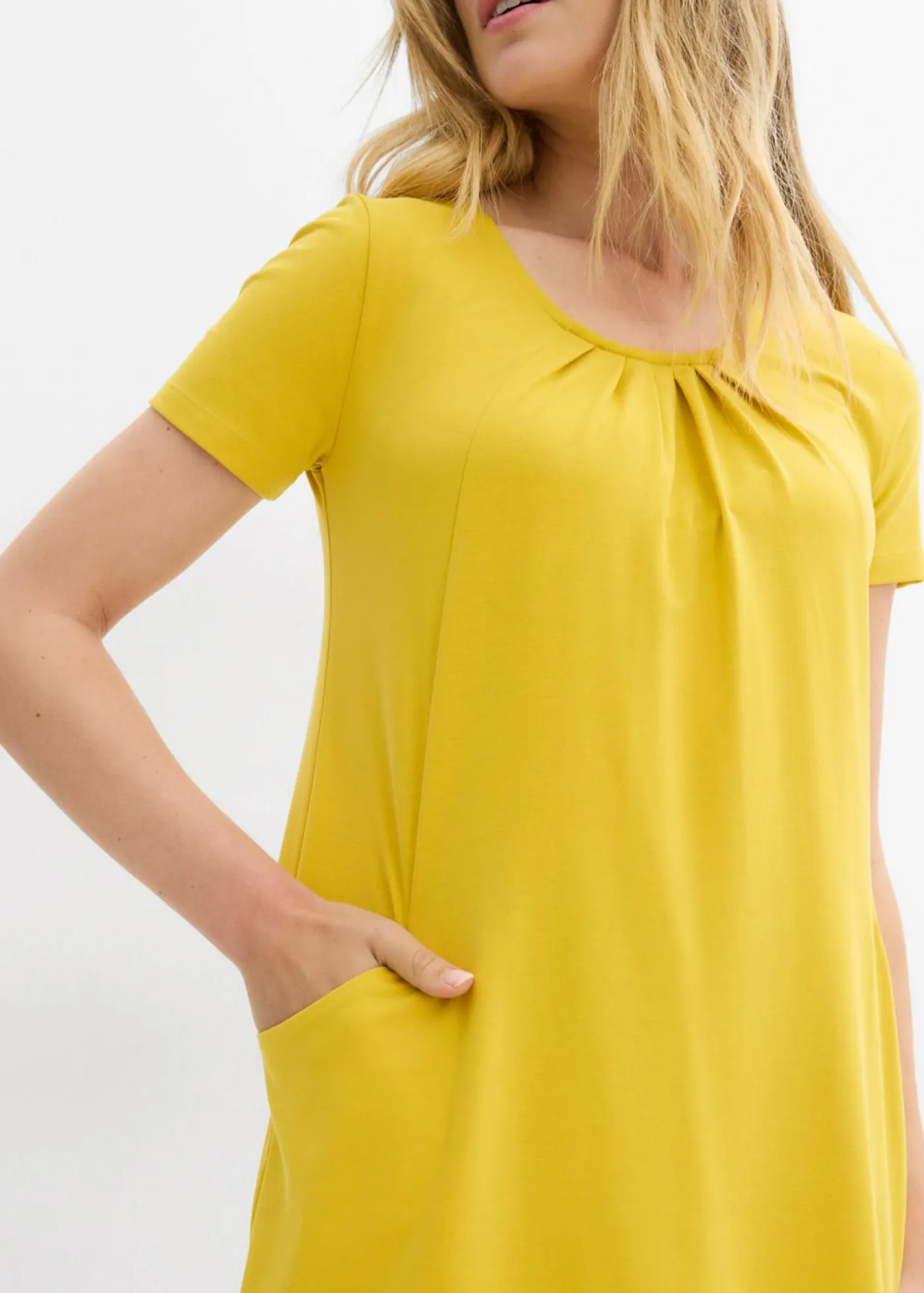 Sale Camiseta larga con viscosa Mujer Camisetas