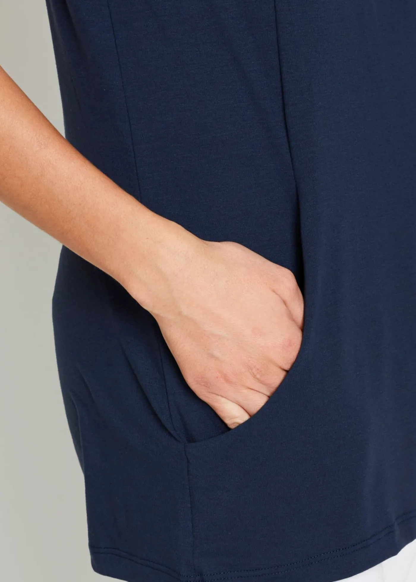 Discount Camiseta larga con viscosa Mujer Camisetas