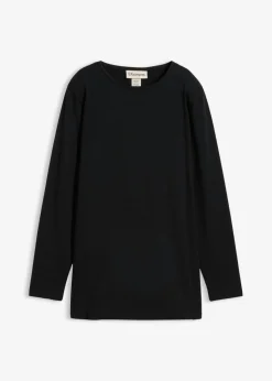 Camiseta larga de algodón orgánico puro Mujer Básicos|Camisetas