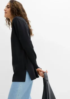 Camiseta larga de algodón orgánico puro Mujer Básicos|Camisetas