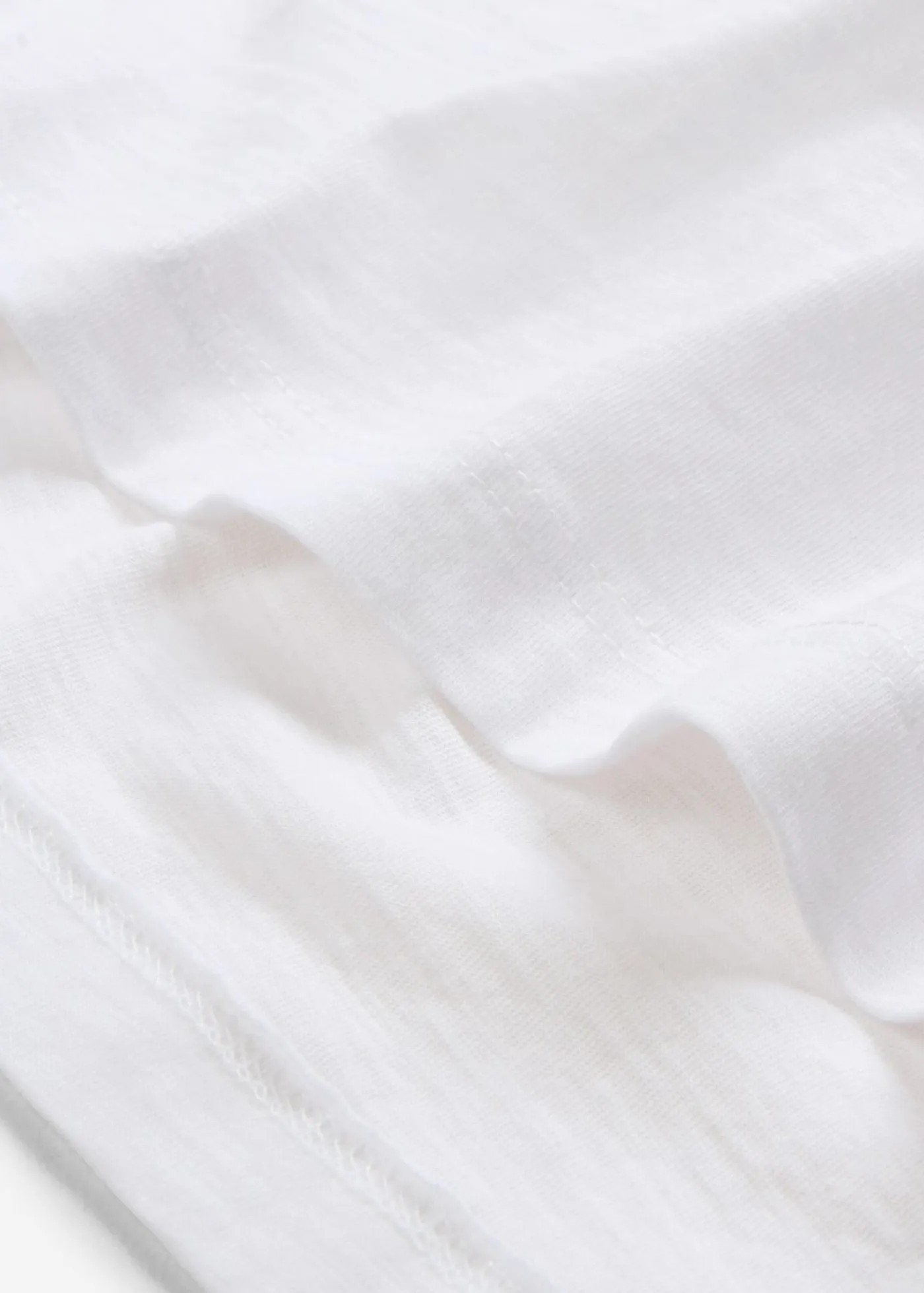 Outlet Camiseta larga de algodón puro Mujer Básicos|Camisetas
