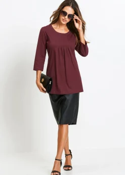 Clearance Camiseta larga de algodón puro Mujer Camisetas