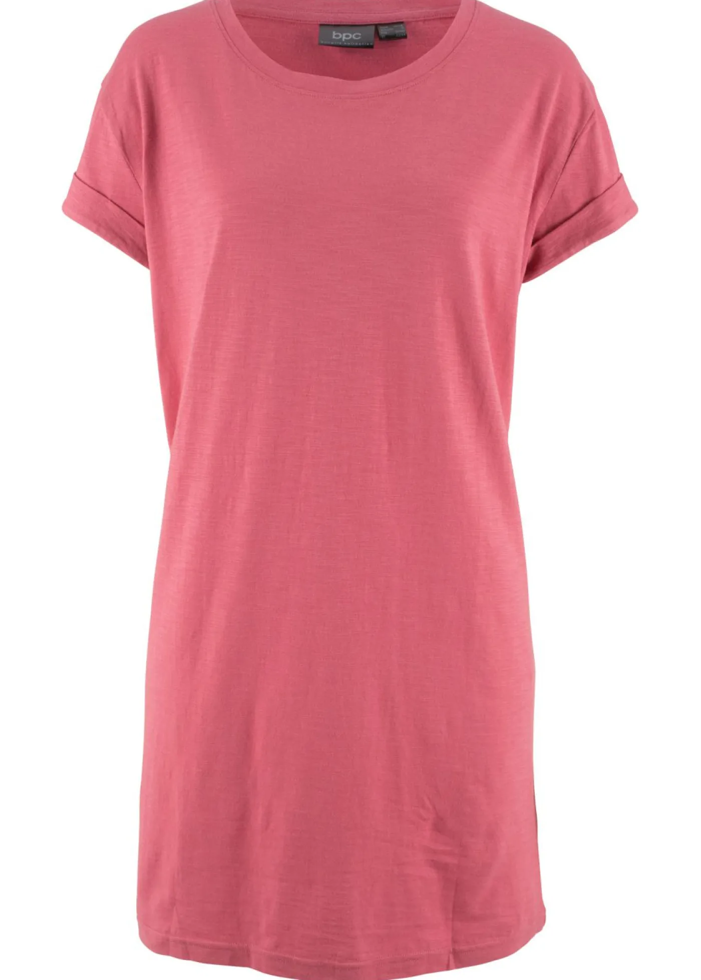 Online Camiseta larga de algodón puro Mujer Básicos|Camisetas