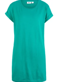 Clearance Camiseta larga de algodón puro Mujer Básicos|Camisetas