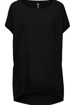 Outlet Camiseta larga de algodón puro Mujer Camisetas